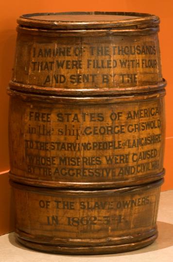 Flour barrel, made in the USA, 1860s