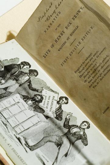 Narrative of the Life of Henry 'Box' Brown (detail), 1851