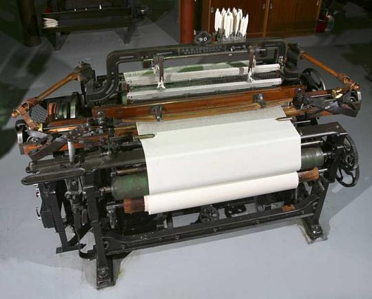 Lancashire loom, made by J&R Shorrock, Darwen, 1880