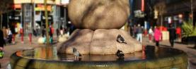 Cotton Bud Fountain, St Ann's Square, Manchester